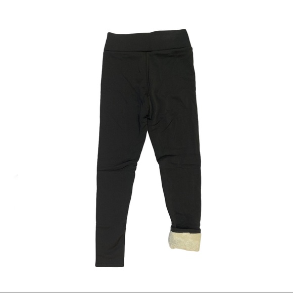 Sherpa Fleece Lined Leggings in Black Size Medium - Picture 2 of 5